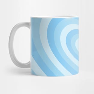 Blue Latte Heart Mug